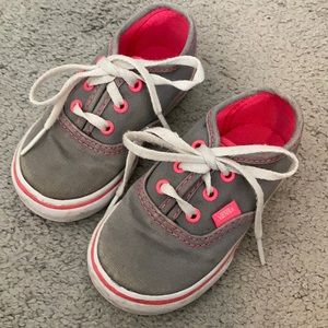 Vans pink girls shoes gently used